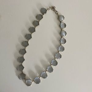 Kendra Scott Sam necklace in slate grey vintage rare